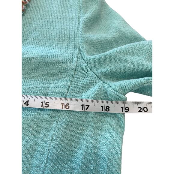 JSS Woman’s 3pcs suit Small knit wear blue teal wool blend USA classic luxury - Picture 13 of 16
